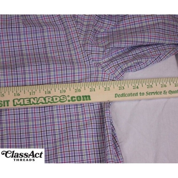 Charles Tyrwhitt Men’s Dress Shirt Classic Fit Blue Green Check 16 - 35 - Picture 5 of 9